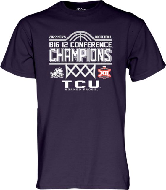 Texas Christian University Men's Basketball 2022 Big 12 Tournament Champions Short Sleeve T-Shirt