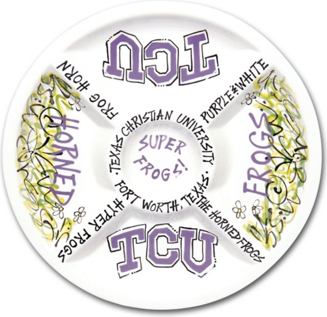 Texas Christian University Veggie Divided Platter
