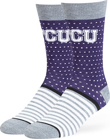 Texas Christian University Crew Socks