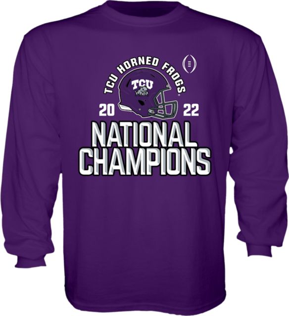 Texas Christian University Football 2022 National Champions Youth Long Sleeve T-Shirt
