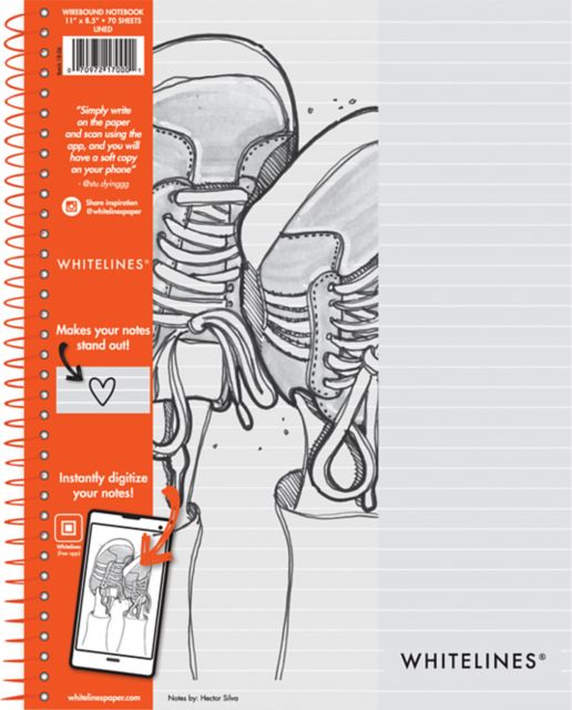 WHITELINES WB LINED 11X8.5