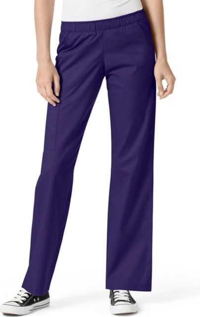 WonderWink WWK Women's Pull on Cargo Scrub Pant, 501  Large Tall