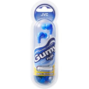 JVC Gumy Plus Inner Ear Headset with Mic- BLUE - ONLINE ONLY
