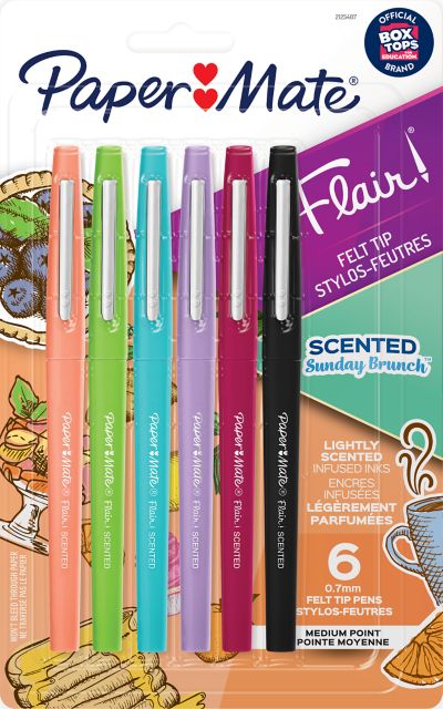 PAPR MATE FLAIR SCENT ASRT 6PK