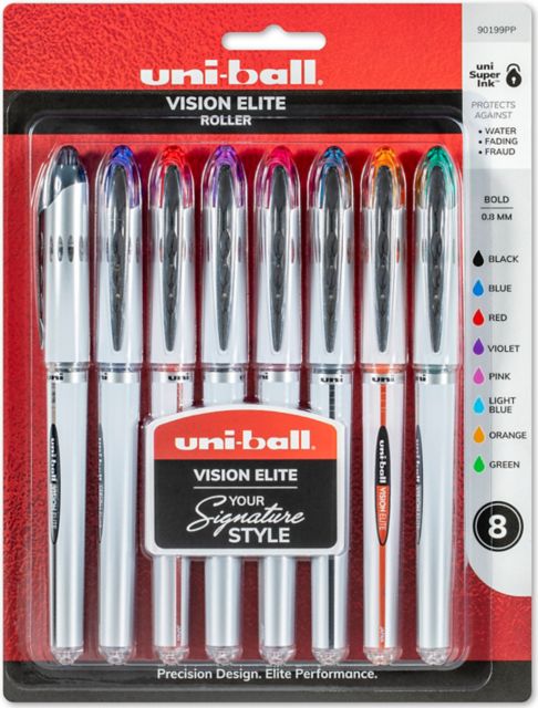 VISION ELITE PEN SET BOLD .8MM POINT 8-COLORS