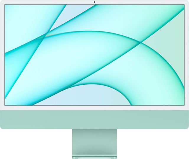 24-inch iMac with Retina 4.5K display: Apple M1 chip with 8-core CPU and 8-core GPU, 512GB - Green