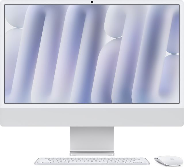Apple 24-inch iMac with Retina 4.5K display: Apple M4 chip with 8-core CPU and 8-core GPU, 16GB, 256GB SSD - Silver