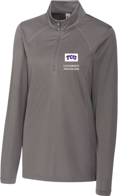 TCU Clique Womens Ice Pique Titan Half Zip University programs - ONLINE ONLY