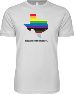 TCU Next Level SoftStyle T Shirt Rainbow State - ONLINE ONLY