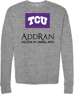 TCU Bella + Canvas Fleece Crew Addran - ONLINE ONLY
