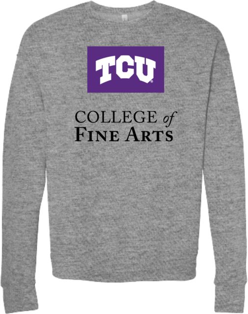 TCU Bella + Canvas Fleece Crew College of Fine Arts - ONLINE ONLY