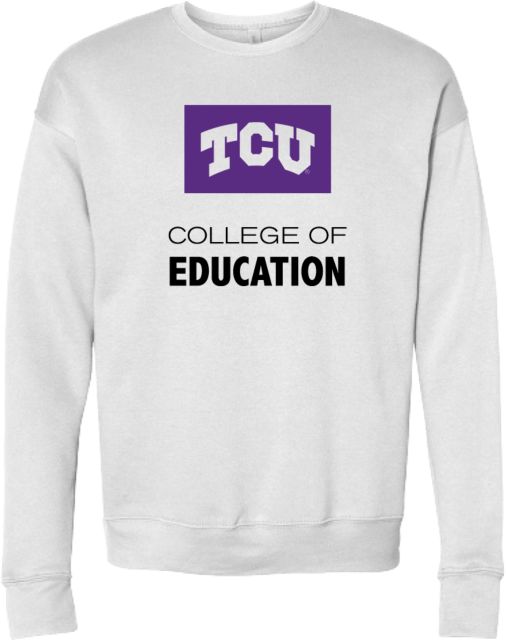 TCU Bella + Canvas Fleece Crew College of Education - ONLINE ONLY