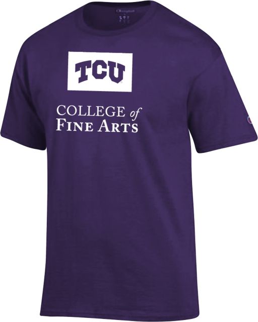 TCU Champion T Shirt College of Fine Arts - ONLINE ONLY