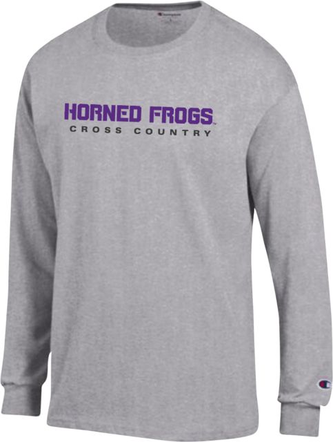 TCU Champion Long Sleeve T Shirt Horned Frogs Cross Country - ONLINE ONLY