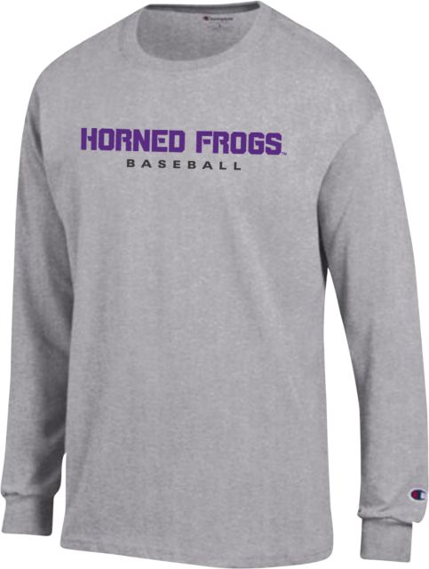 TCU Champion Long Sleeve T Shirt Horned Frogs Baseball - ONLINE ONLY