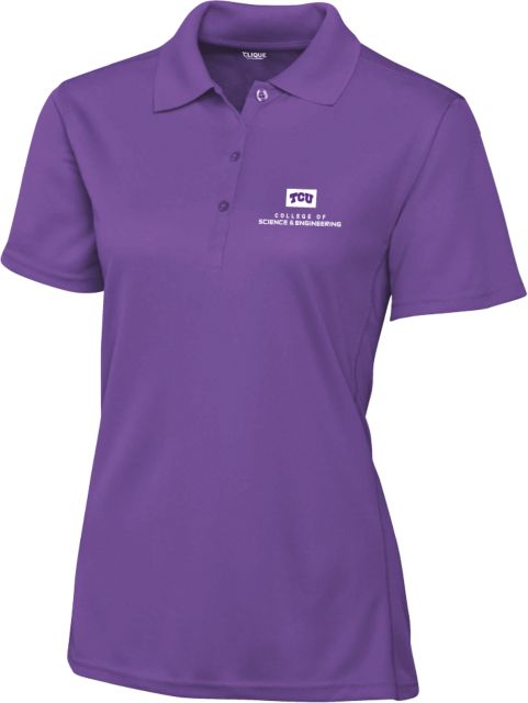 TCU Womens Clique Ice Pique Polo College of Science and Engineering - ONLINE ONLY