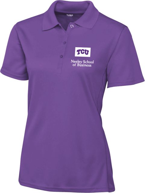 TCU Womens Clique Ice Pique Polo Neeley School of Business - ONLINE ONLY