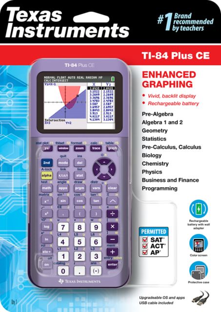 CALC TI84 PLUS CE METLC PURPLE