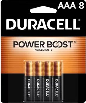 BATTERY 8PK AAA DURACELL