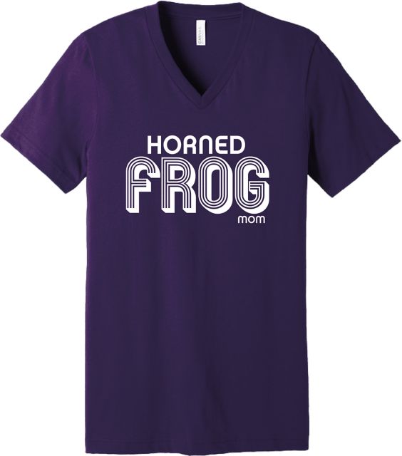 Texas Christian University Family Weekend Mom V-Neck T-Shirt